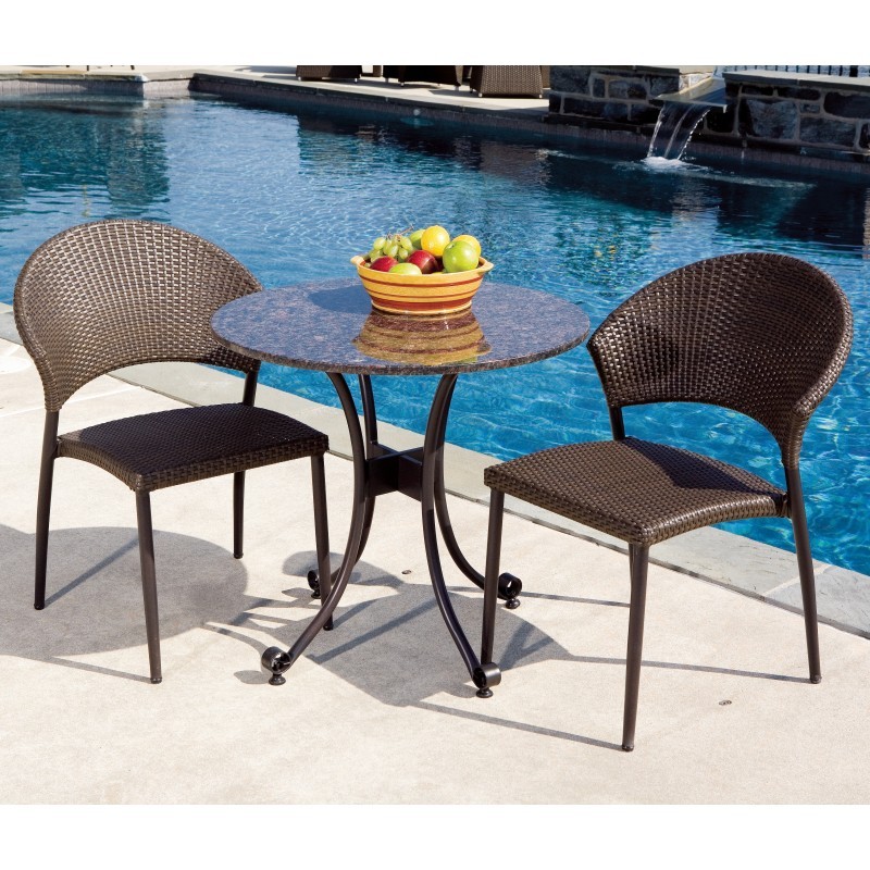 Bistro Furniture Sets on Alfresco Vento Outdoor Wicker Bistro Set 3 Piece Is Currently Not
