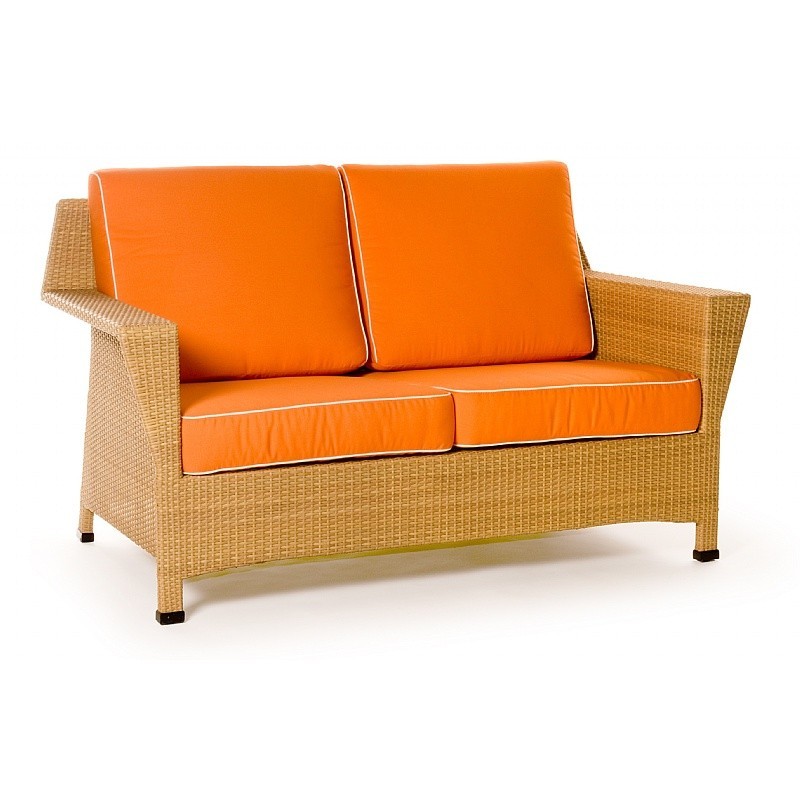 Outdoor Wicker Sectional Furniture on Caluco Mayan Outdoor Wicker Sofa Ca604 22n   Wickerfurnituresmart Com